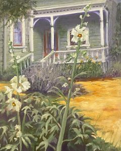 Anable Nichols, Karen 2nd Street Haven Oil On Canvas Panel 14x11 $600