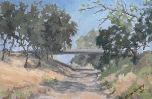 Bradley, Denise Beyond The Bridge Oil On Linen 8x12 $1,600