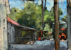 Cole, Bets Tools Of The Trade, Center For Land Based Learning Gouache On Paper 7x9 $650