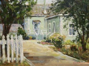Lazor, Beverly Down The Path Oil On Canvas 9x12 $500
