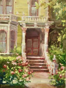 Lazor, Beverly Grand Entrance Oil On Linen 12x9 $500